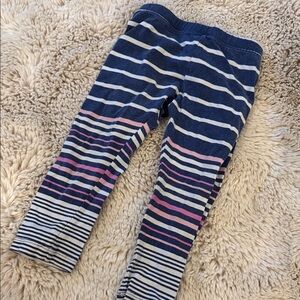 Old Navy Blue Pink and White Striped Pants Leggings 3t